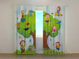 3D Curtain Happy School