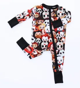 A Little Batty Cartoon Crazies - Bamboo Zippy Romper