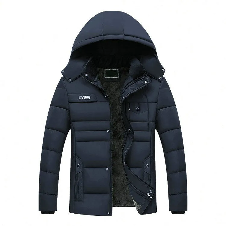 Advbridge Parka Men Coats Winter Jacket Men Thicken Hooded Waterproof Outwear Warm Coat Fathers Clothing Casual Men Overcoat