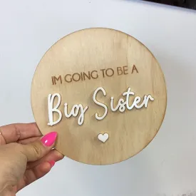 Announcement Disc - 'I'm Going To Be A Big Sister'