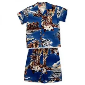 Blue Hawaii Boys Cabana Set