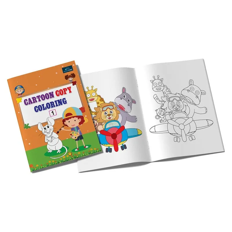 Cartoon Copy Coloring Book Part 1 For Kids