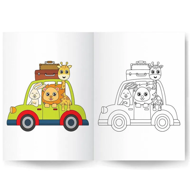 Cartoon Copy Coloring Book Part 1 For Kids