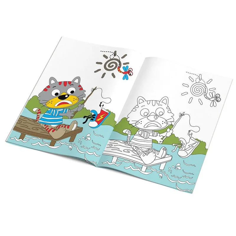 Cartoon Copy Coloring Book Part 1 For Kids