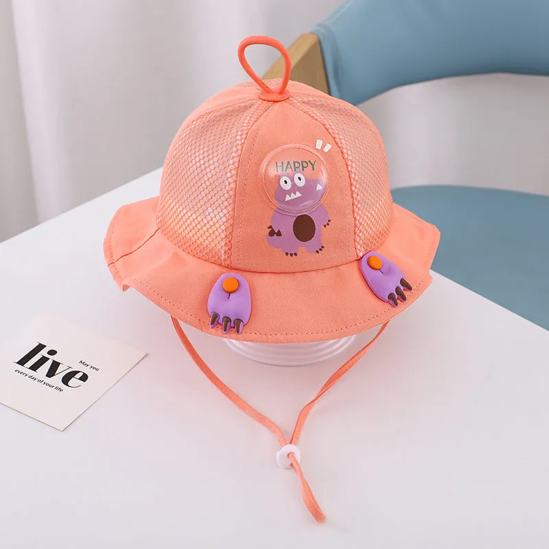 Children Aged 1-3 Summer Breathable Hat Boys and Girls Bucket Hat