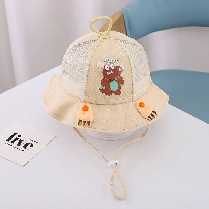 Children Aged 1-3 Summer Breathable Hat Boys and Girls Bucket Hat