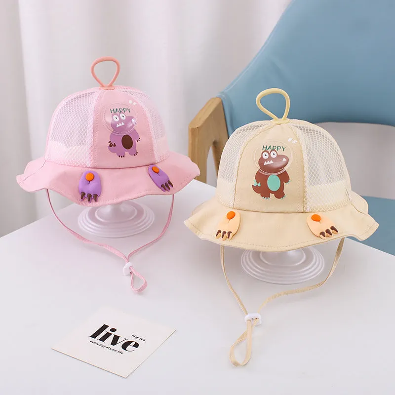 Children Aged 1-3 Summer Breathable Hat Boys and Girls Bucket Hat