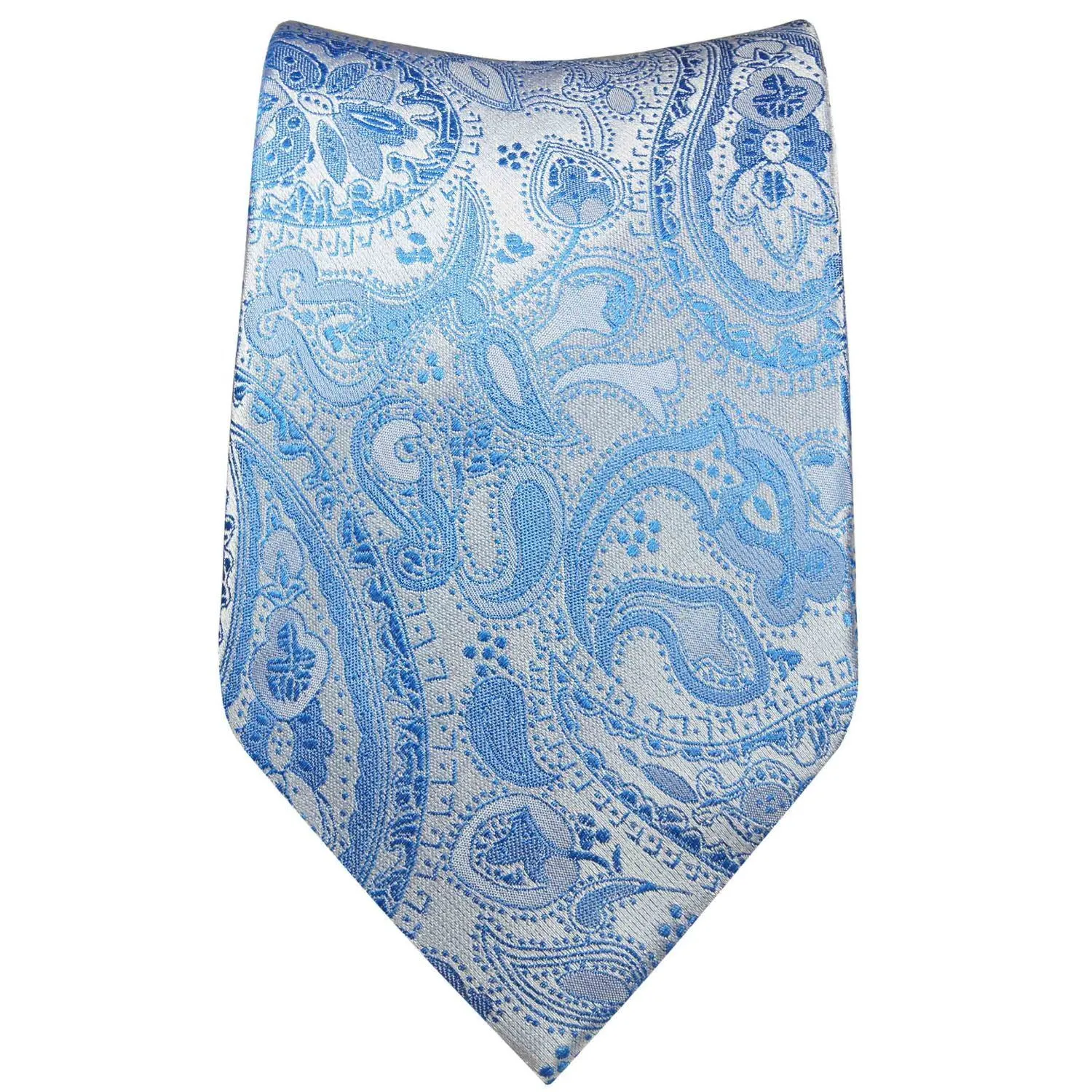 Classic Blue Paisley Silk Men's Slim Tie