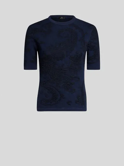 Cotton Jacquard T-shirt