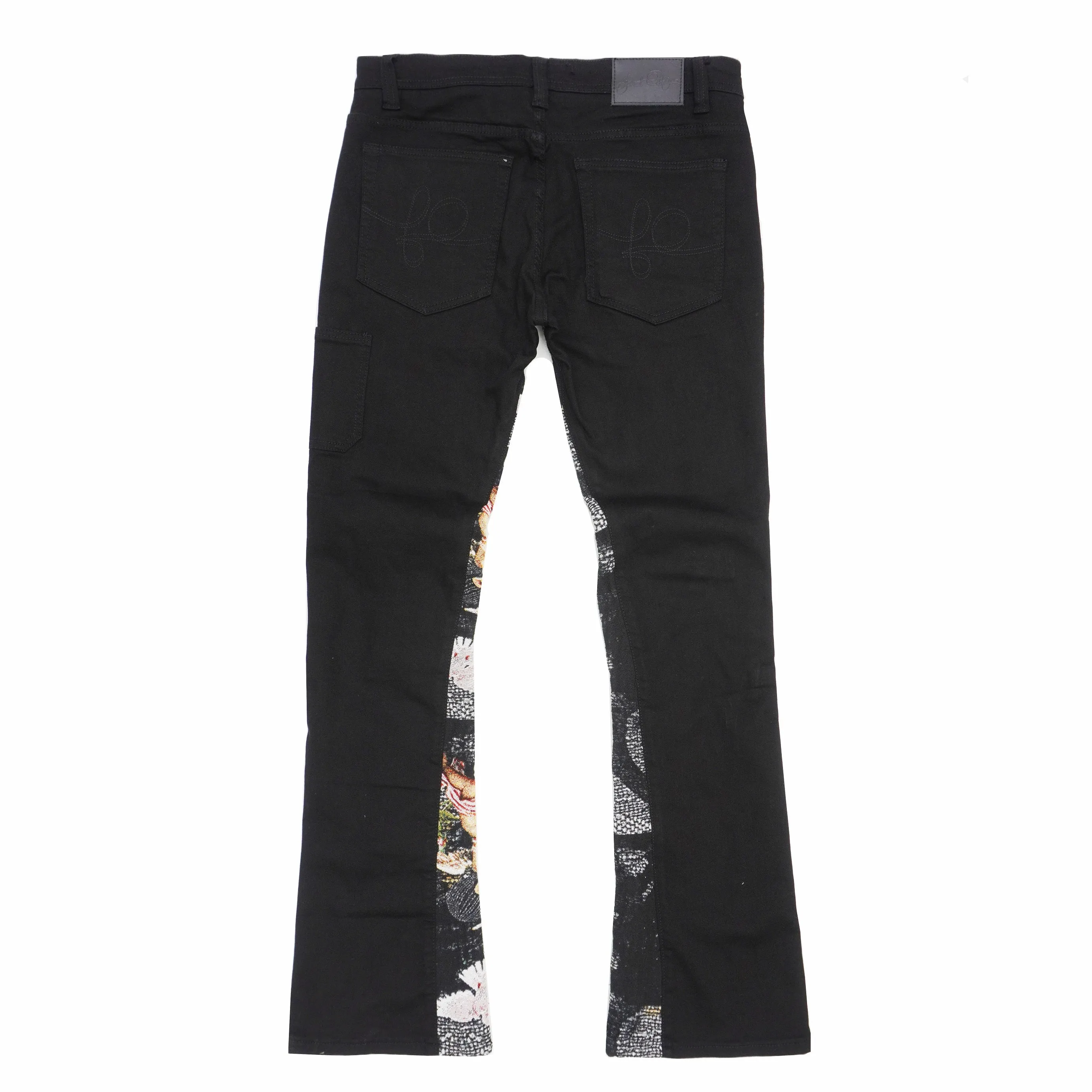 F1915 Angel Tapestry Jeans - Black