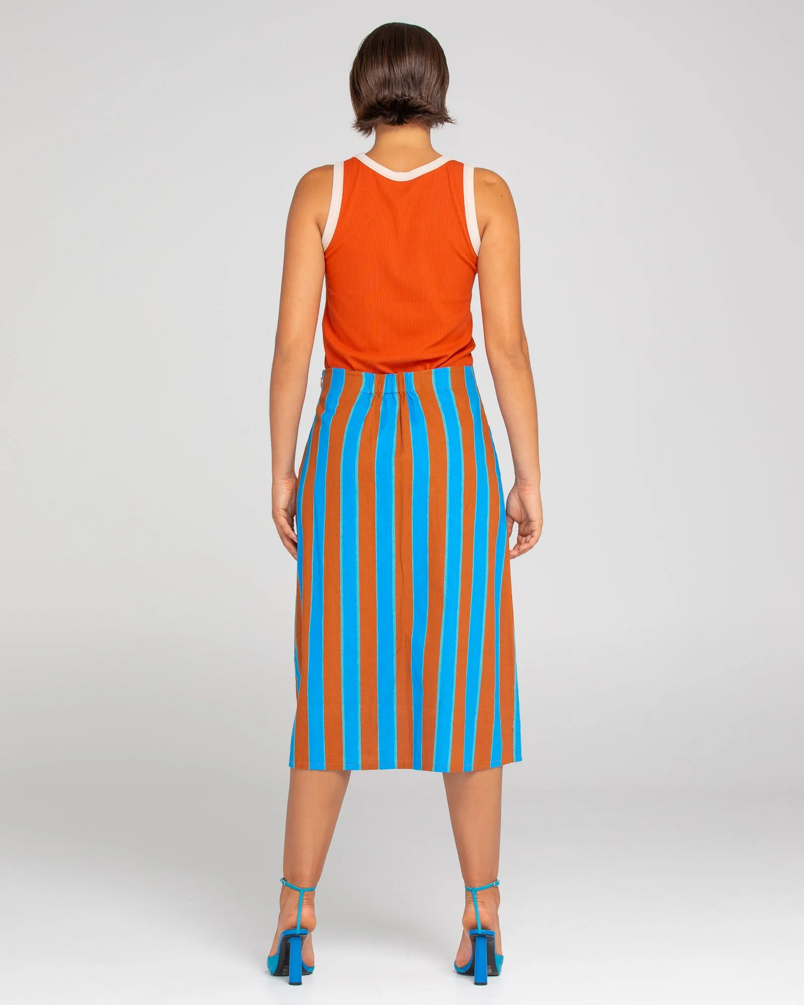 Fay Skirt - Cabana Stripe