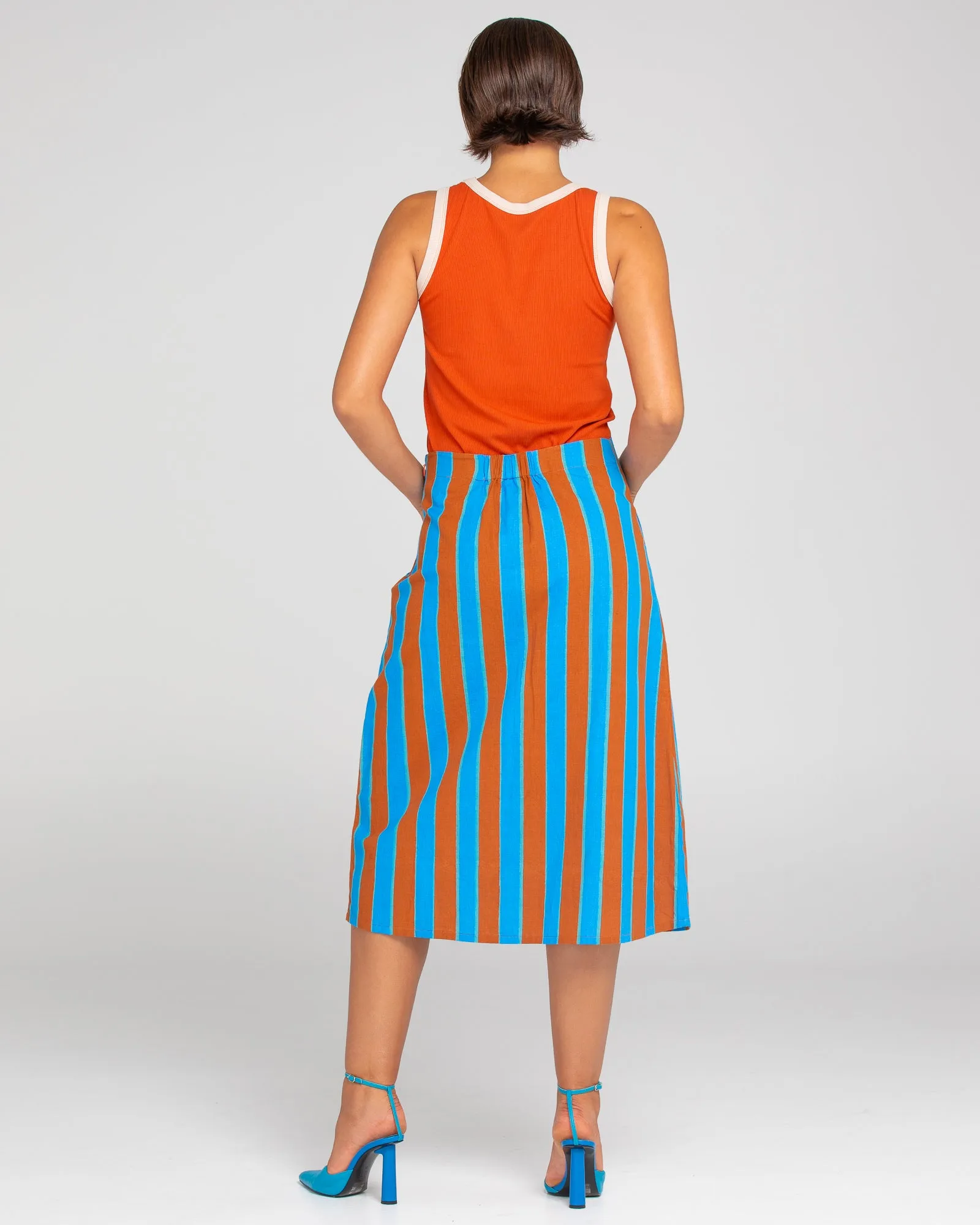 Fay Skirt - Cabana Stripe