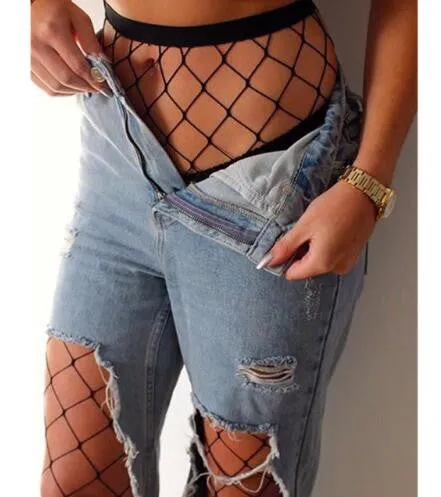 Fishnets  Look Great Under Your Favorite Ripped Jeans