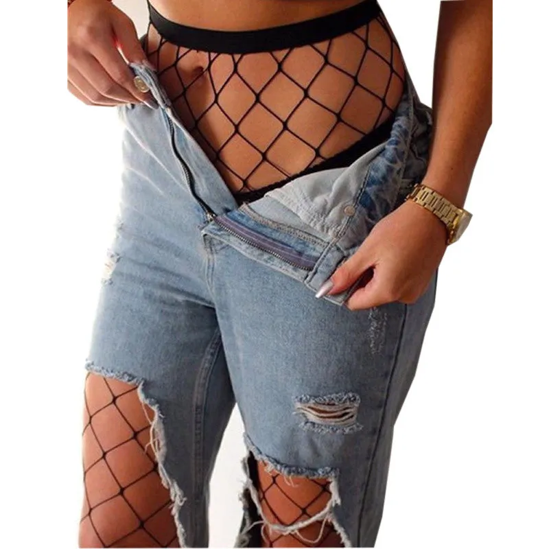 Fishnets  Look Great Under Your Favorite Ripped Jeans