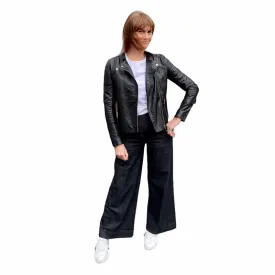 Frances Black Leather Jacket