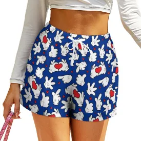 Happy Hands Women's High-Waisted Loose Shorts With Pockets