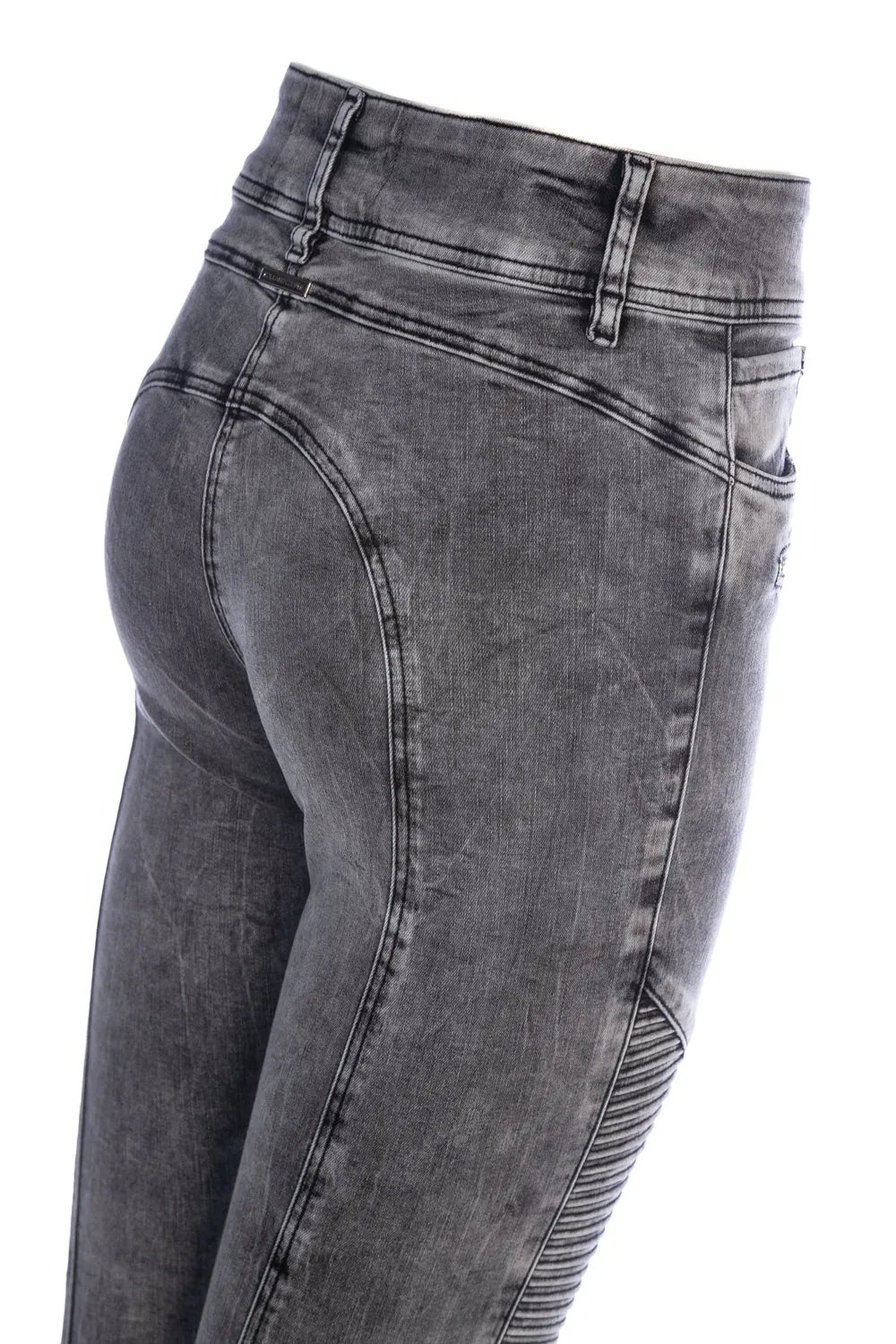 Holland Cooper Biker Ladies Jean in Ash Grey