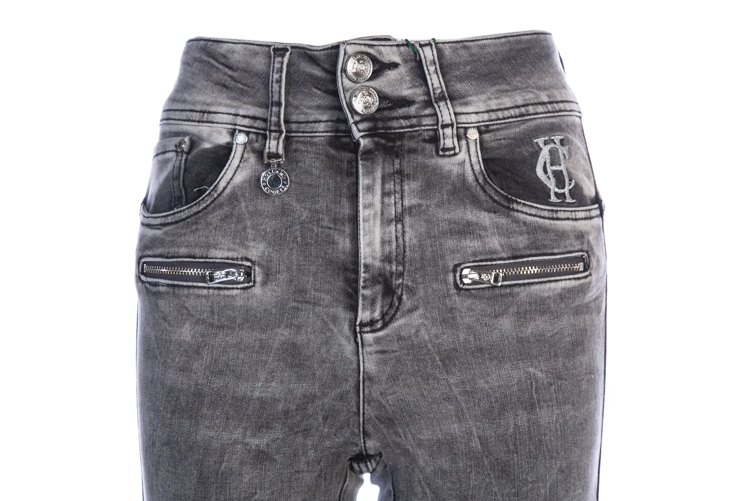 Holland Cooper Biker Ladies Jean in Ash Grey