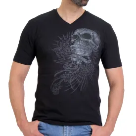 Hot Leathers Men's Sweet Demise V-Neck T-Shirt GMS1500