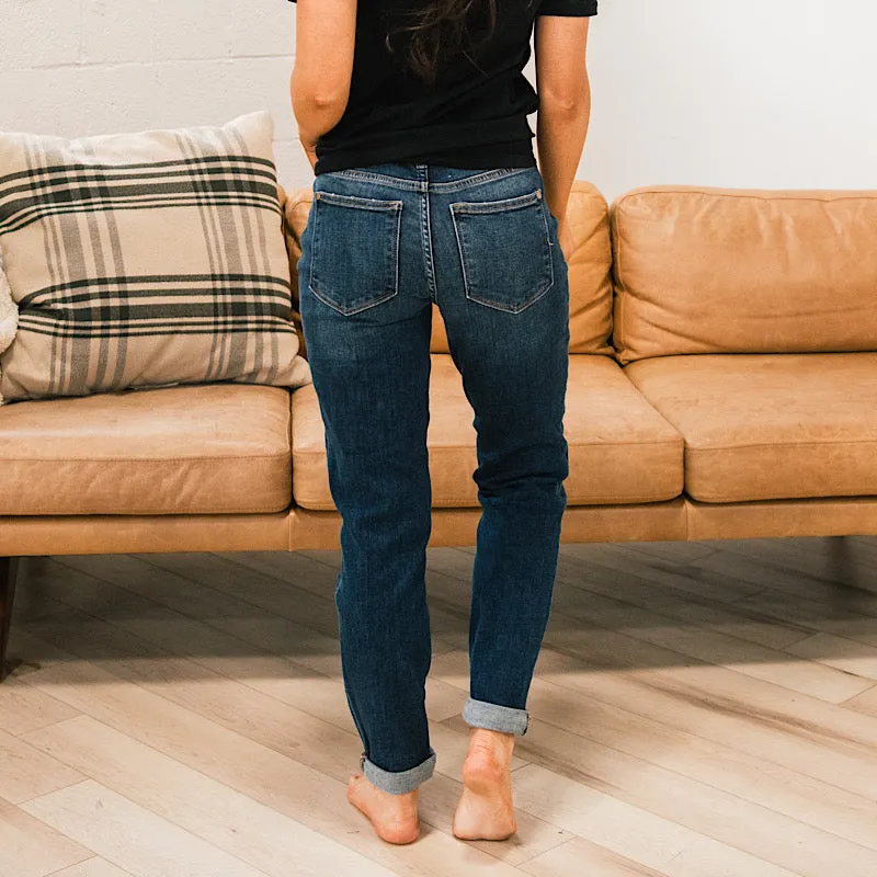 Judy Blue Millie Cuffed Boyfriend Jeans