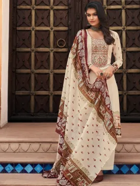 Lawn Cotton Un-Stitched Suit Set with Embroidery