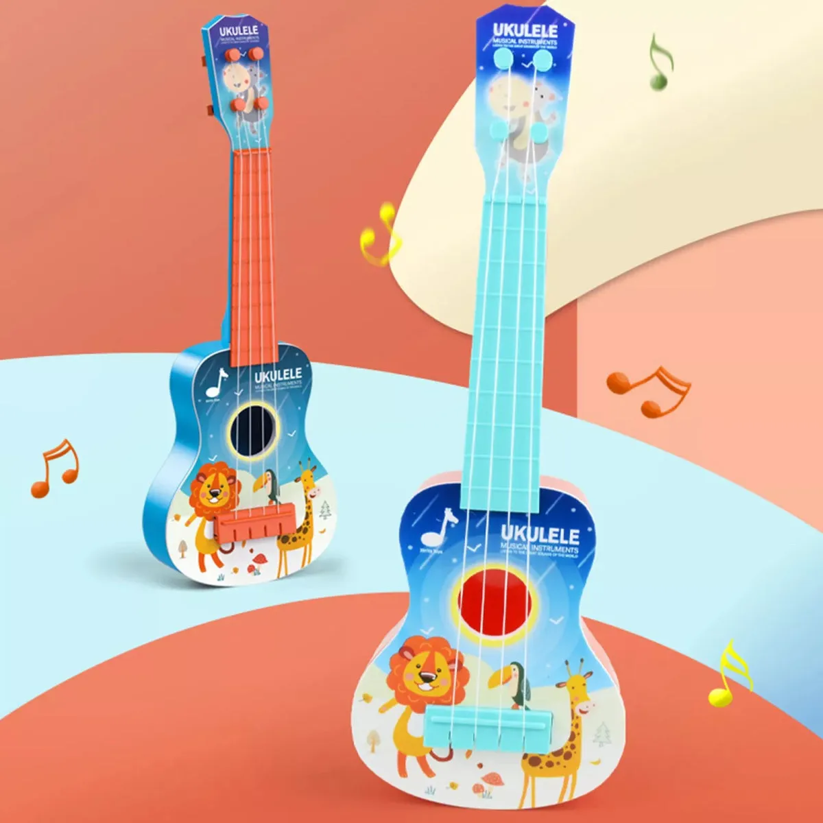 Lively Cartoon Design Guitar