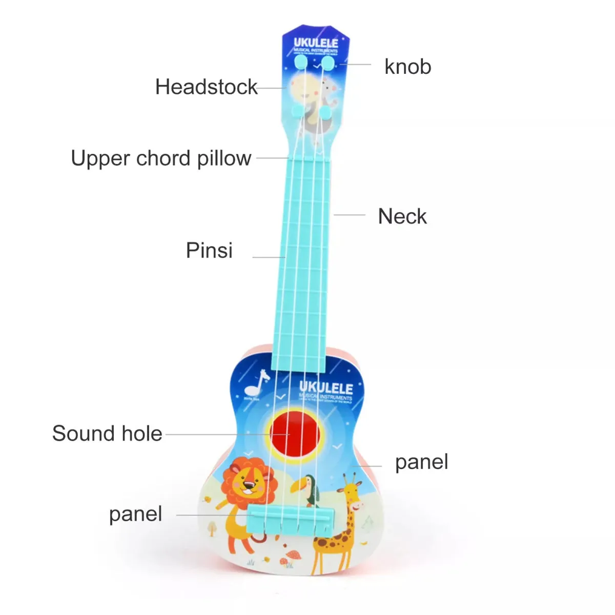 Lively Cartoon Design Guitar