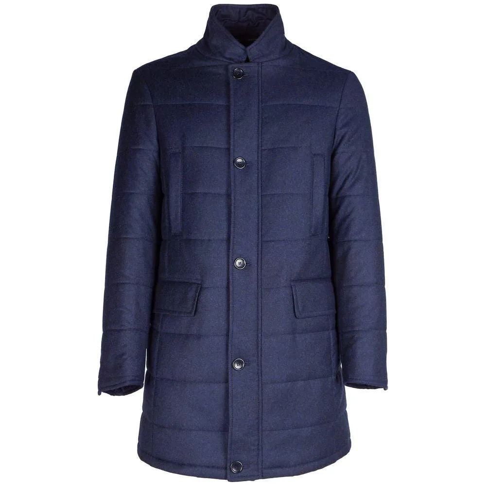 Made in Italy Blue Wool Jacket