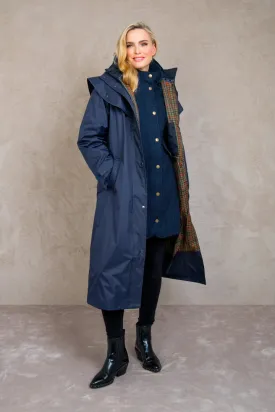 Malvern Ladies Waterproof Coat - Navy