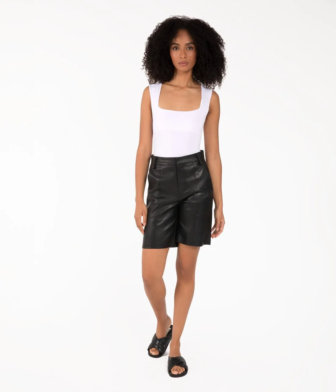 MATT&NAT EDIE - Women's High-Waisted Vegan Shorts