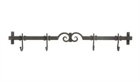 METAL WALL HANGER W/ 4 HOOKS