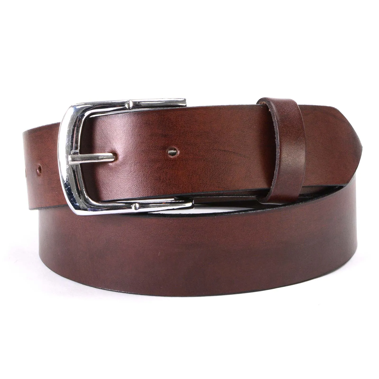 Milwaukee Leather MP7118 Men's Brown Premium Leather 1.5 Inch Wide Belt with Interchangeable Buckle