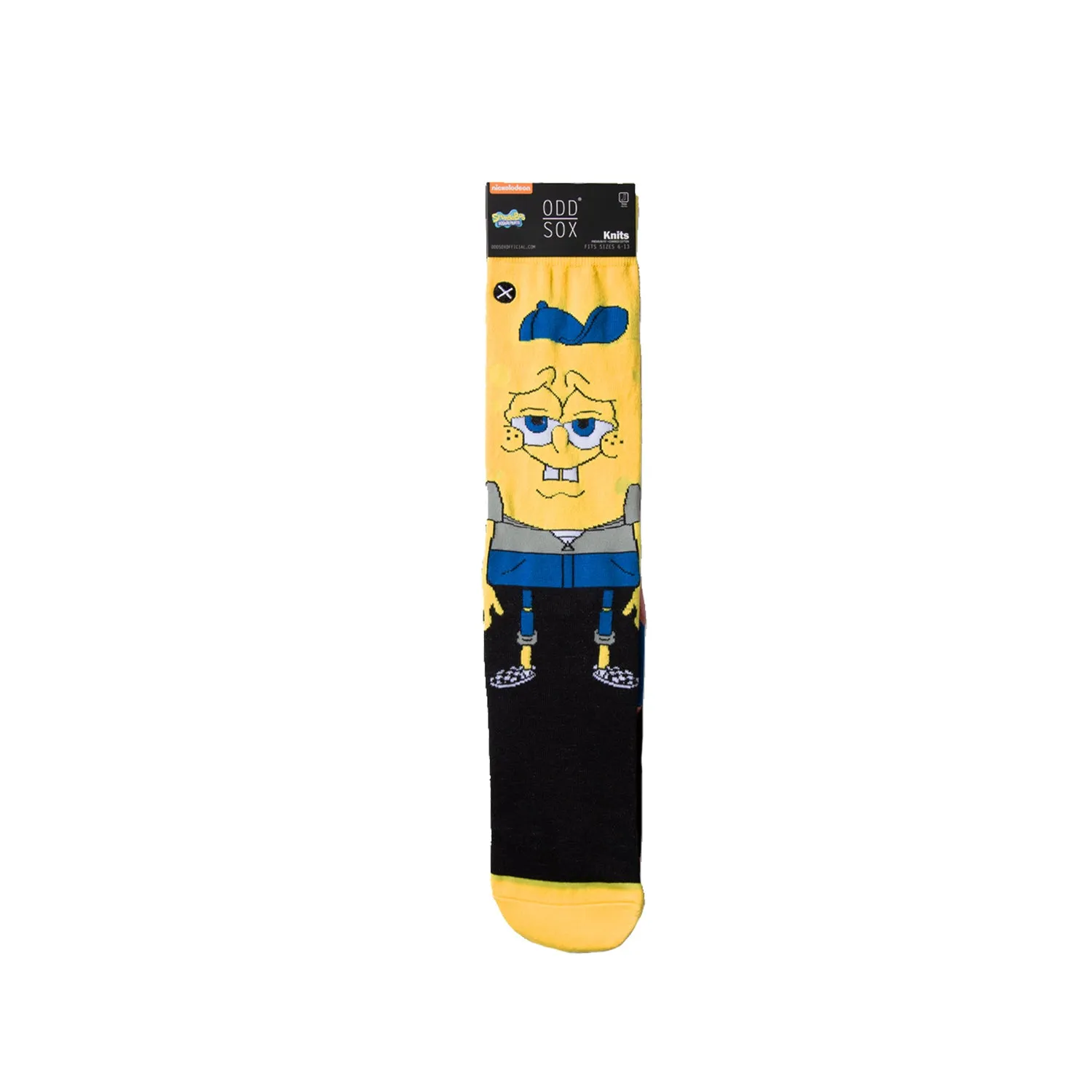 Odd Sox Kids Crew Socks - Spongebob Hipsters (Spongebob Squarepants)