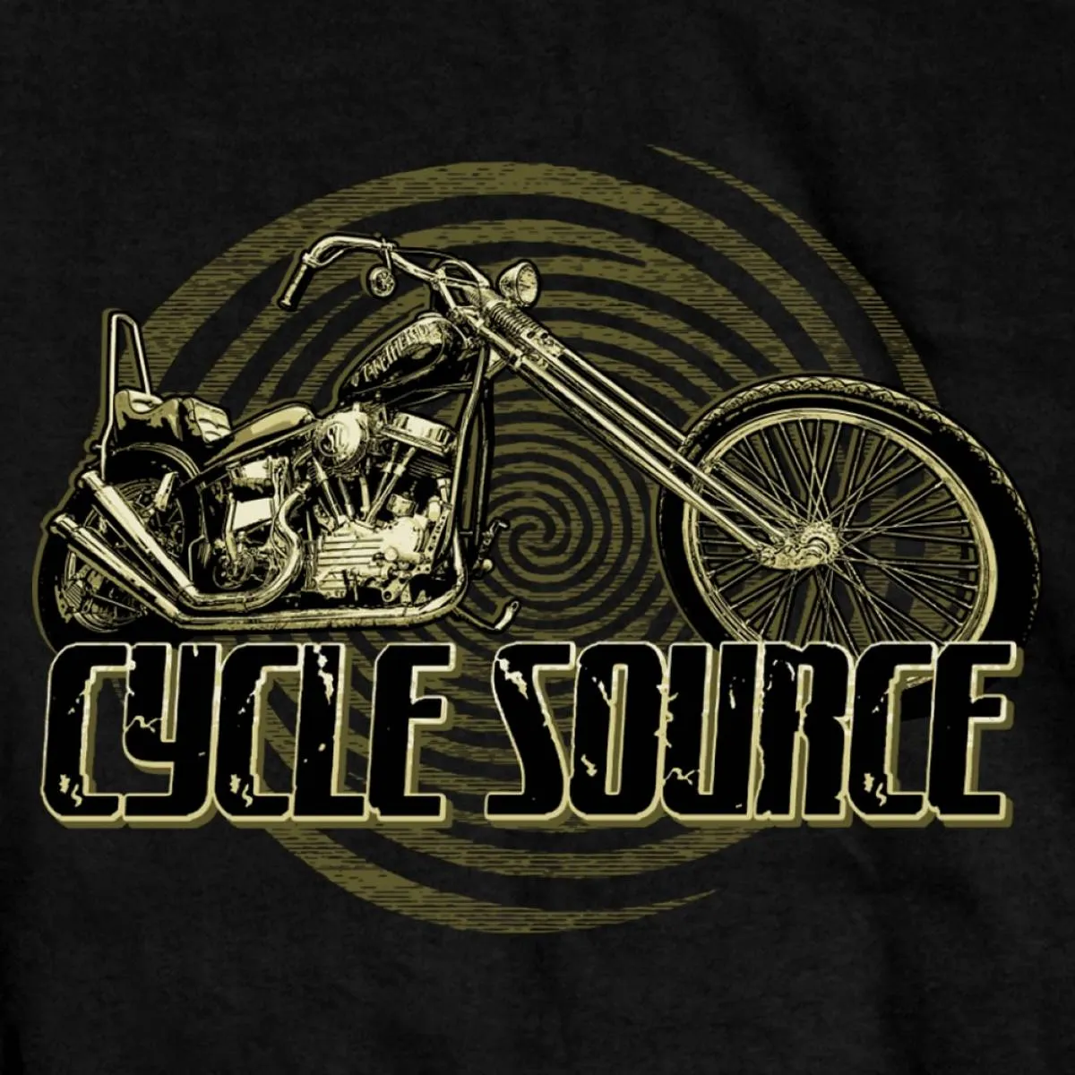 Official Cycle Source Magazine CSM1006 Men’s Chopper Black T-Shirt