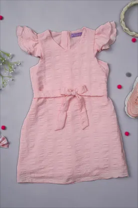 One Friday Kids Girls Baby Pink Straight Dress