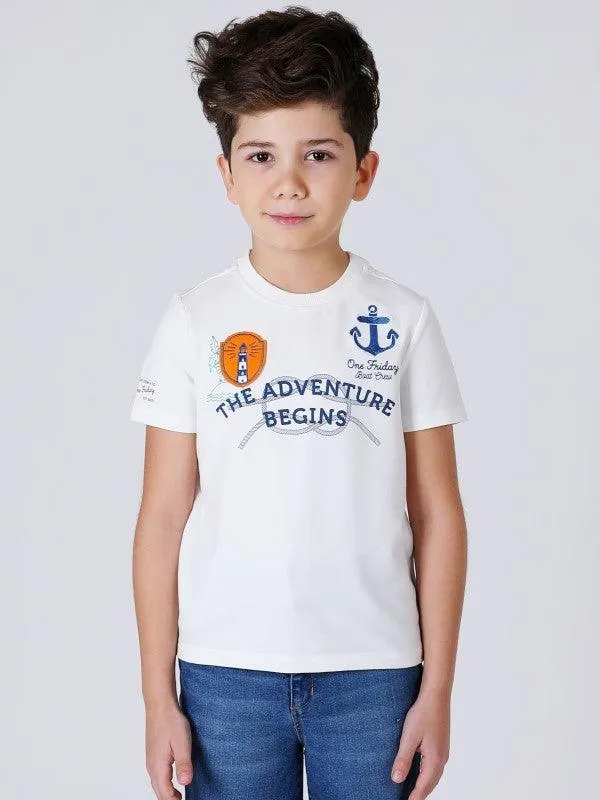 One Friday White Adventure T-shirt