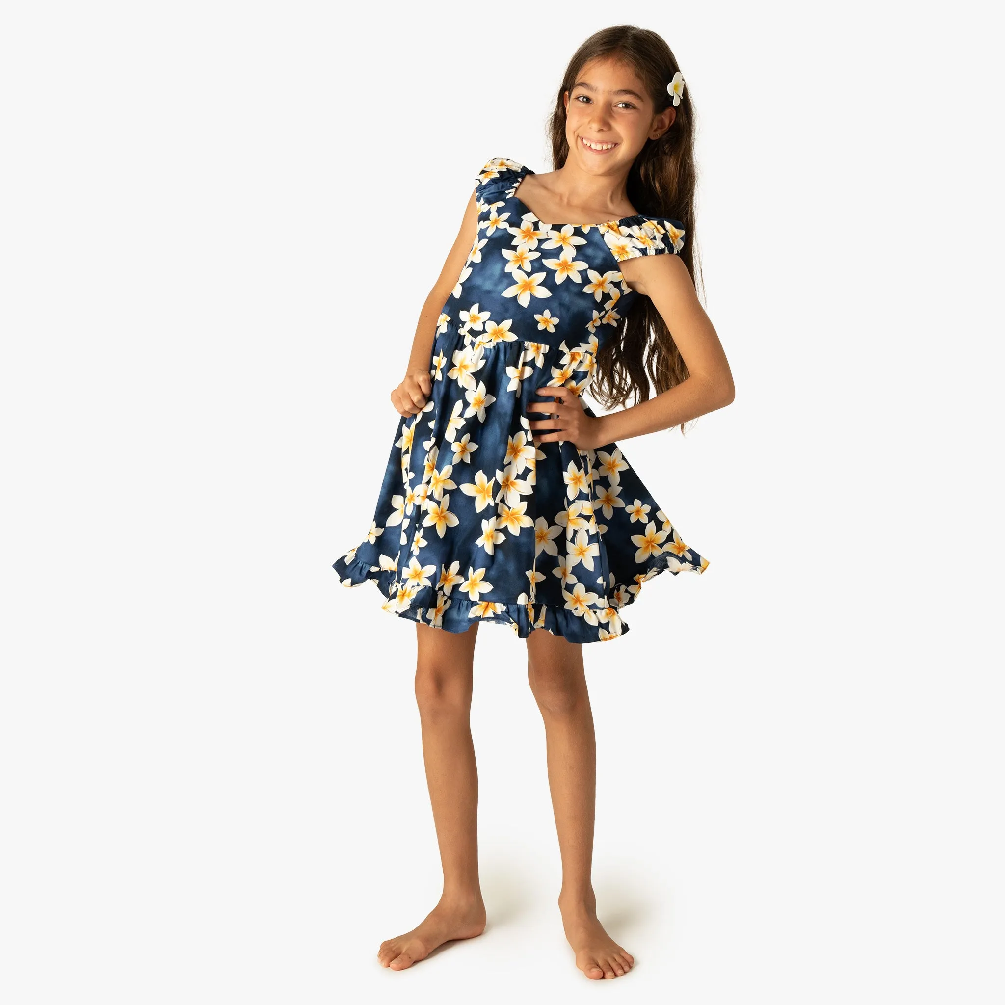 Plumeria Girls Sundress