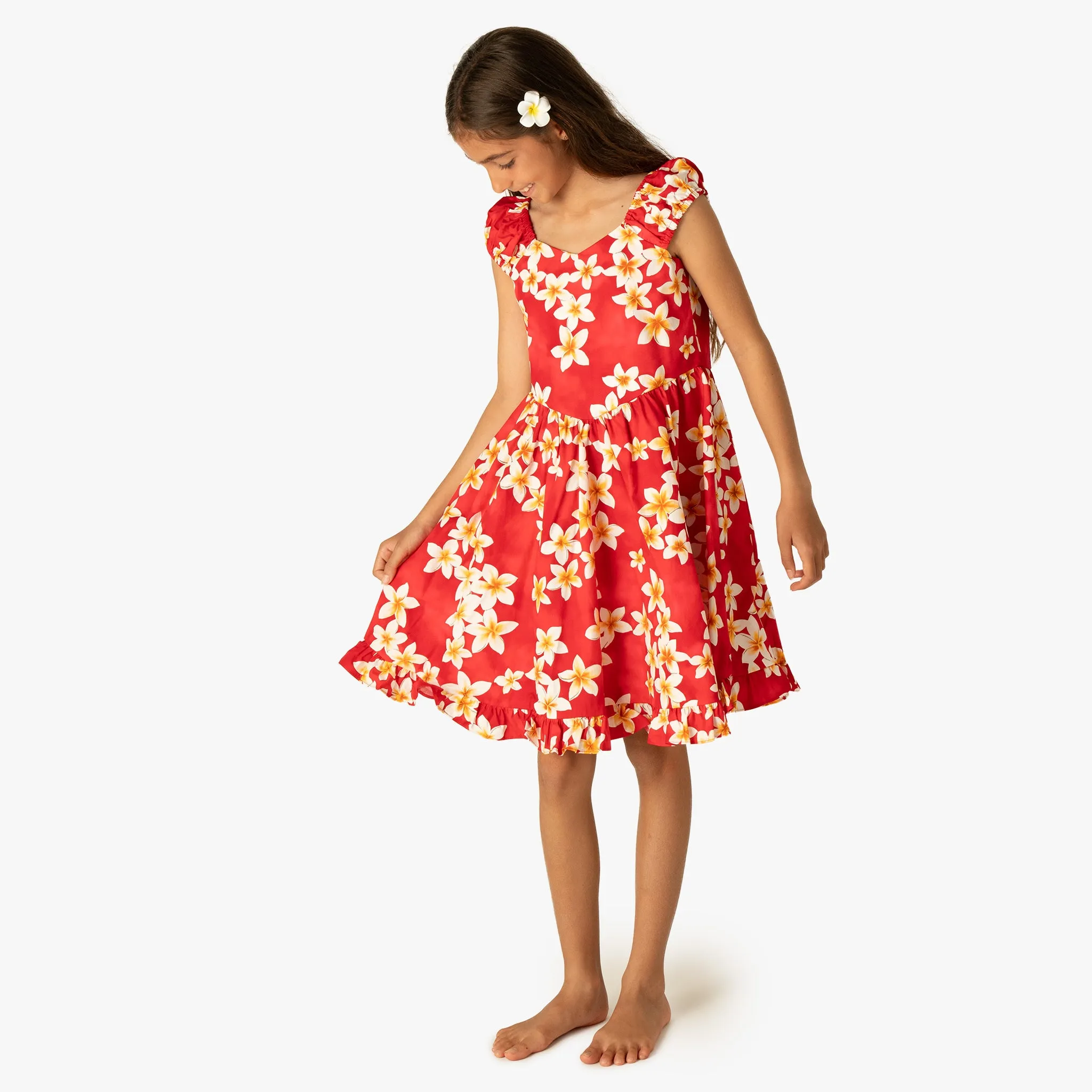 Plumeria Girls Sundress