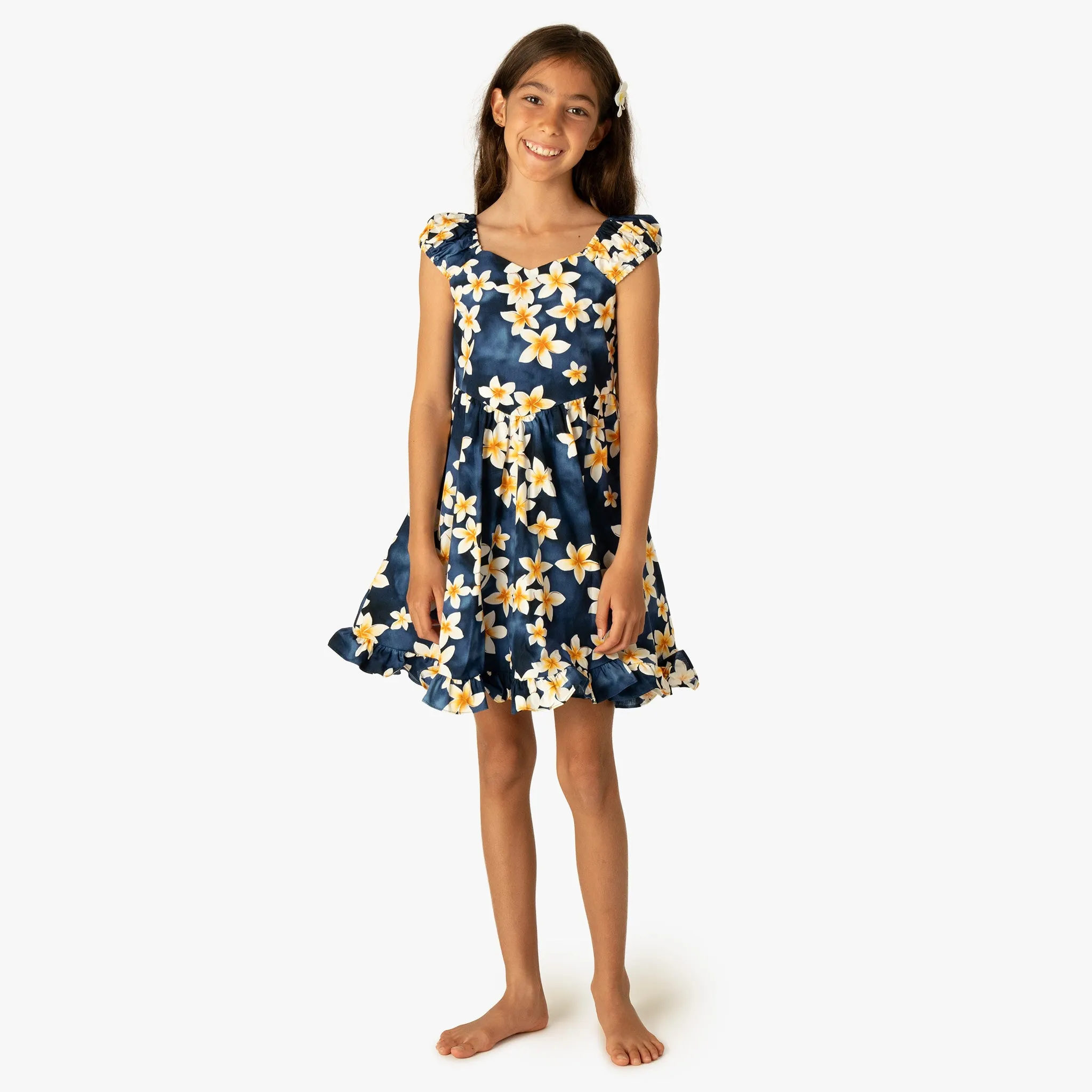 Plumeria Girls Sundress