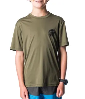 Ripcurl Search Surflite Short Sleeve UV Tee (2019) - Military Green