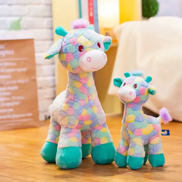 Super-Soft 30cm Giraffe Animal Soft Toy: Adorable Plush Standing Giraffe - Perfect Birthday Gift for Kids and Adults