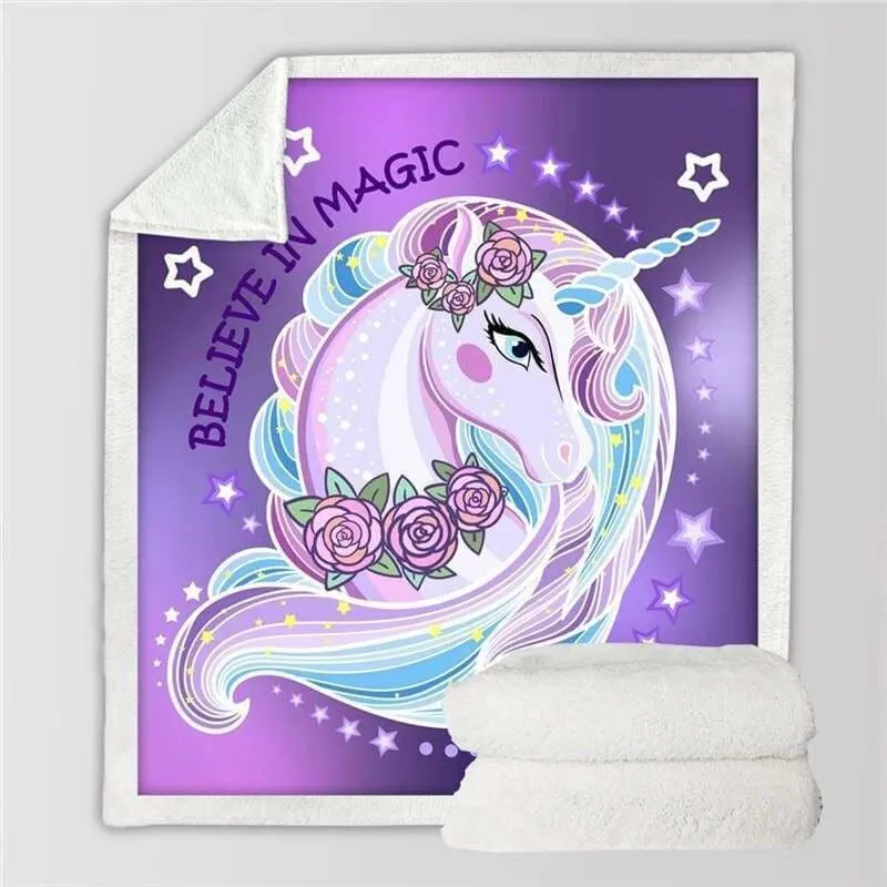 Unicorn Blanket For Kids Just For You