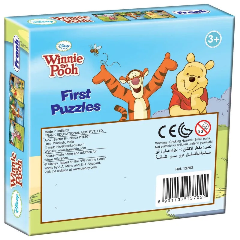 Winnie The Pooh - A Set of 3 First Puzzles - 4, 6 & 8 Pieces