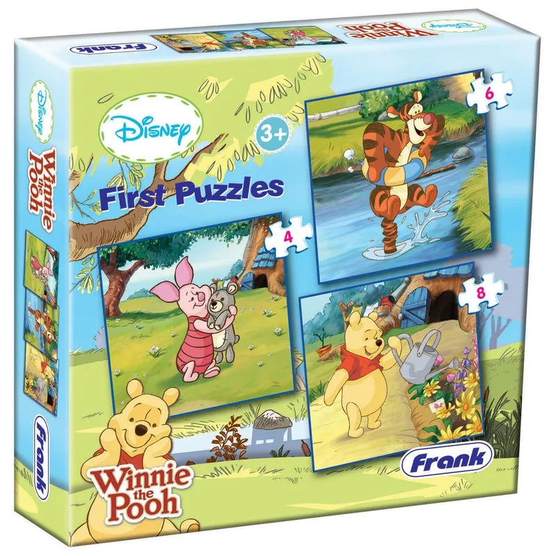 Winnie The Pooh - A Set of 3 First Puzzles - 4, 6 & 8 Pieces