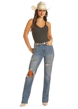 Women's Rock & Roll West Desperado Modest Boot Cut Jean