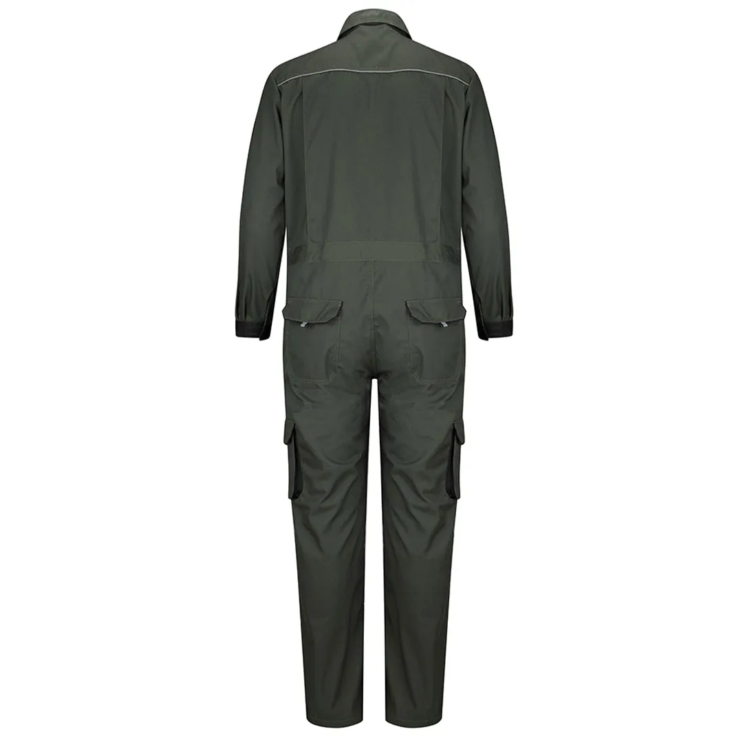 WorkHogg Coverall Zipped - Green/Black by Hoggs of Fife