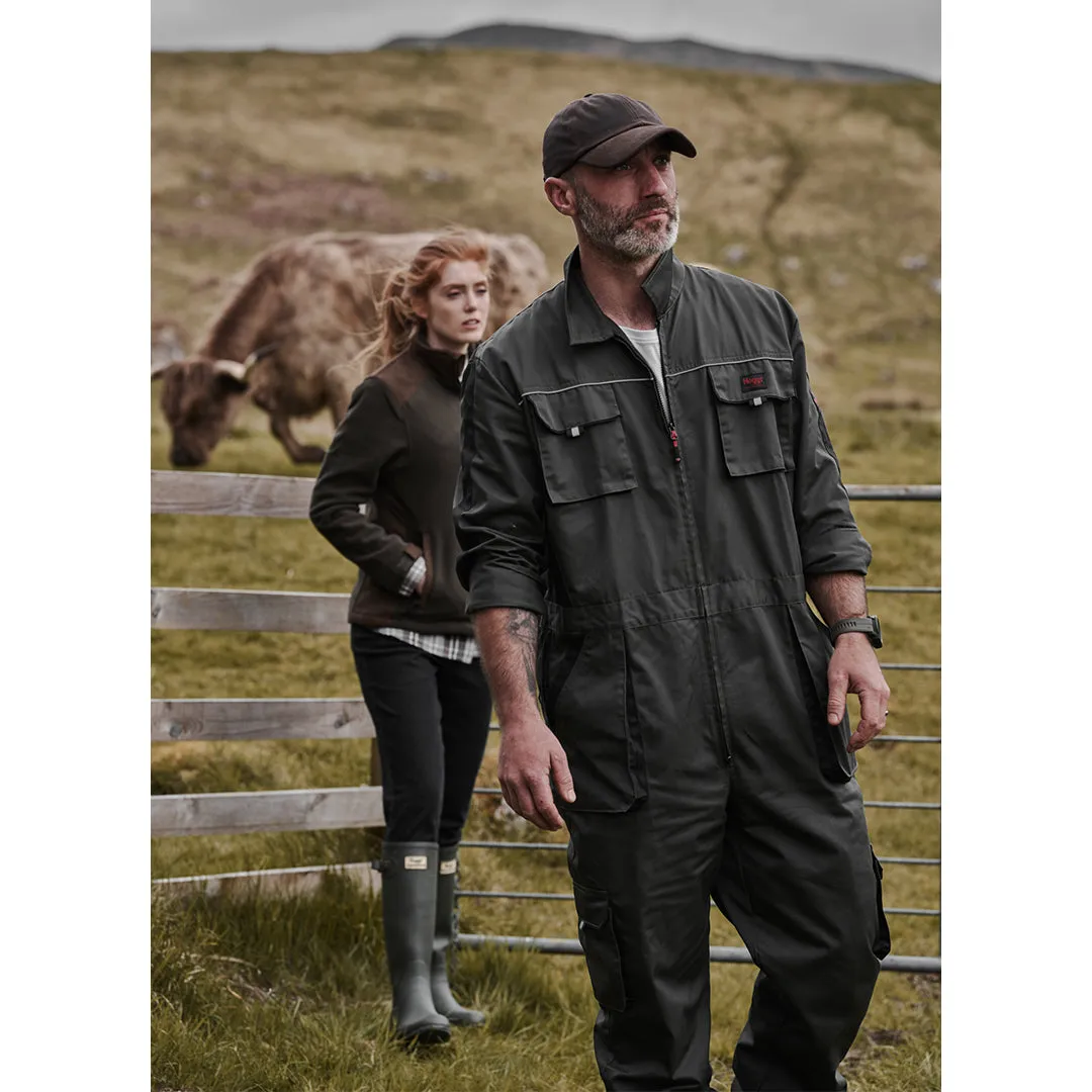 WorkHogg Coverall Zipped - Green/Black by Hoggs of Fife