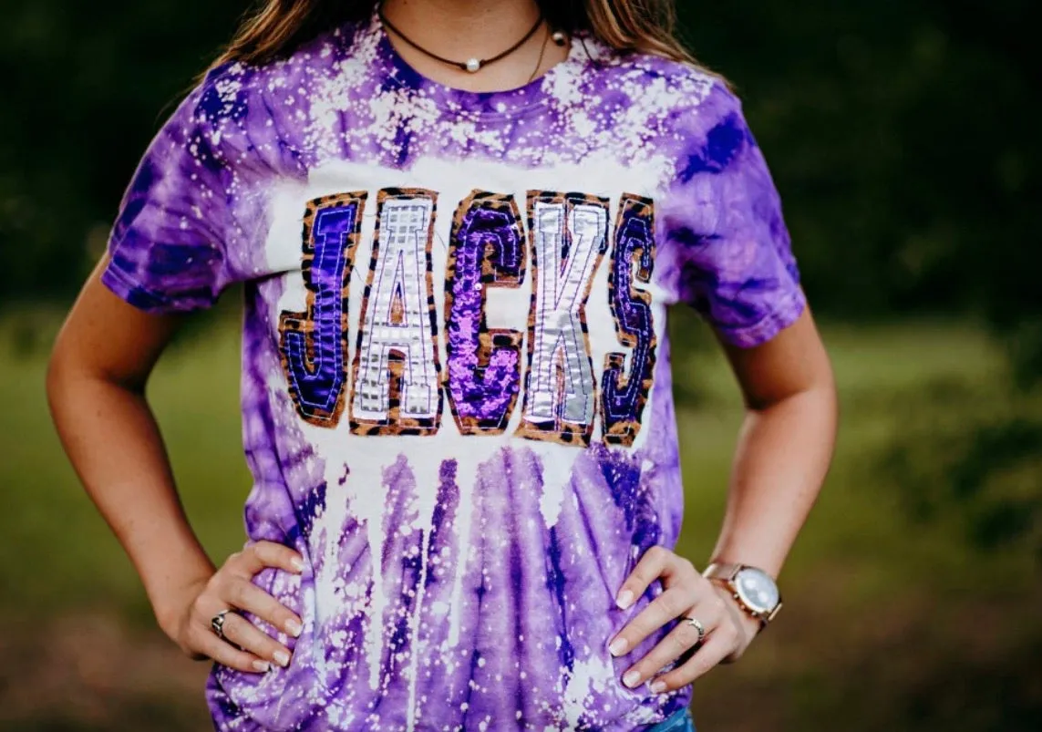 **YOUTH ** Double stacked Tie Dye Spirit Shirt